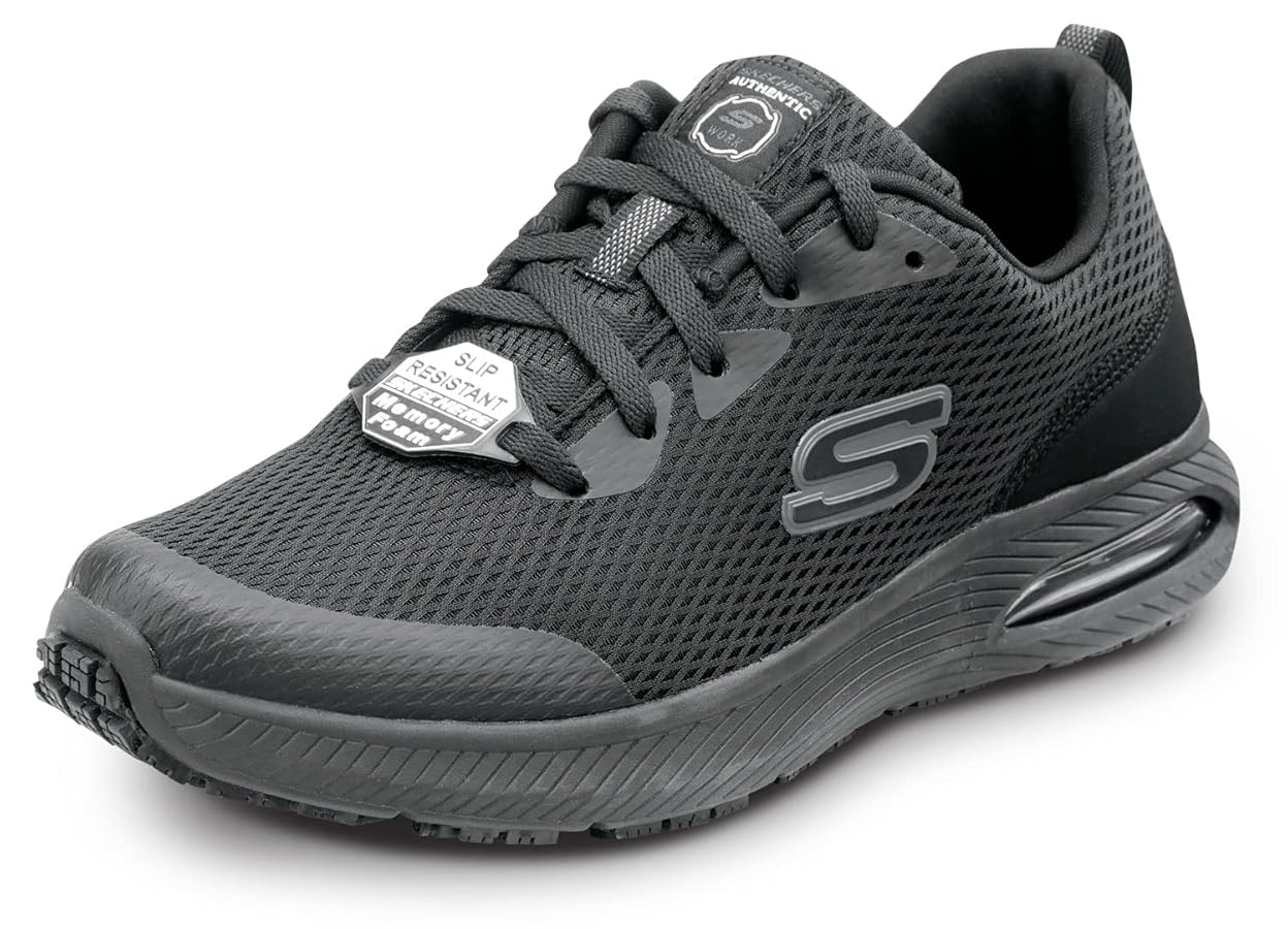 Amazon.com | Skechers Jason Men's Black Soft Toe Slip